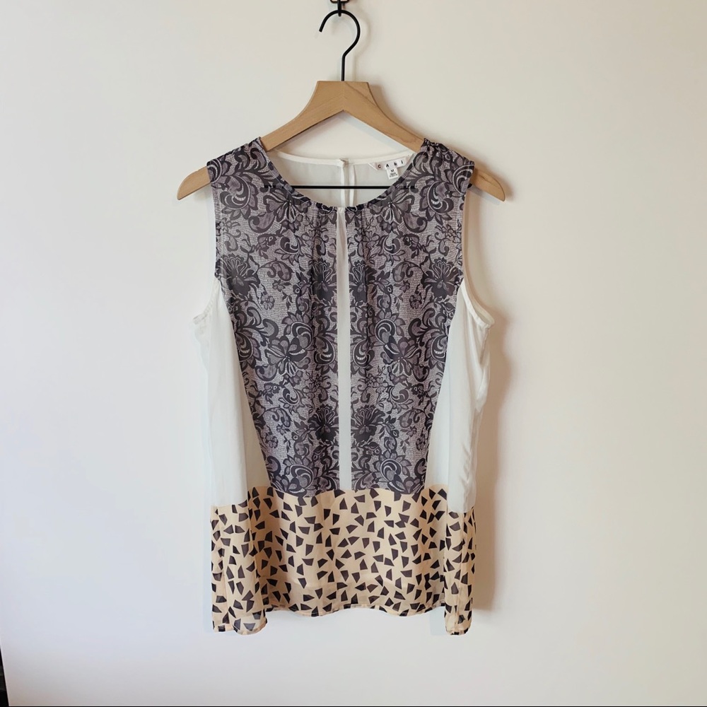 CAbi Ladylike Tunic Rosewater Style #938 Medium